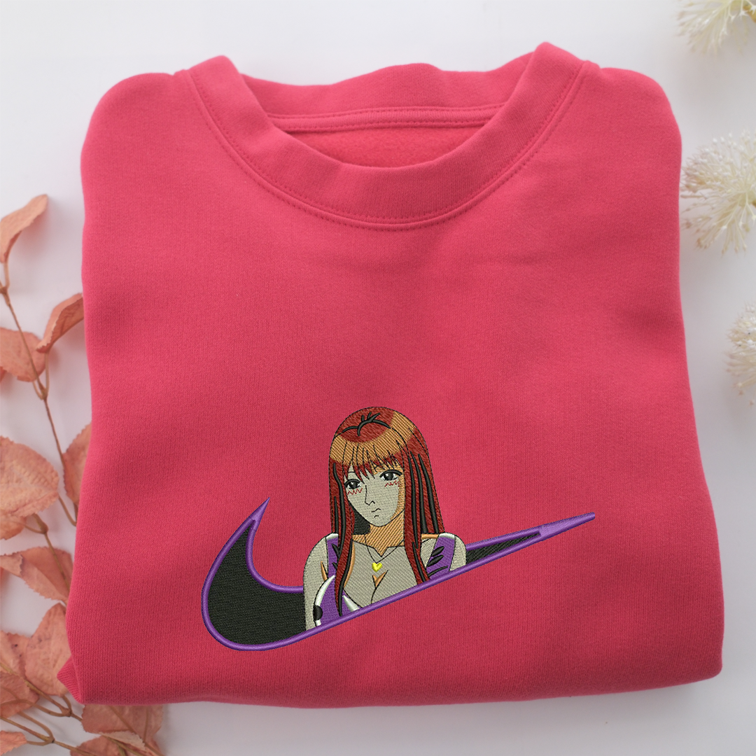 Tomoko Nomura Swoosh Nike Embroidered Sweatshirt, Nike Movie Inspired, Valentine's Day Gifts Idea For Him Her