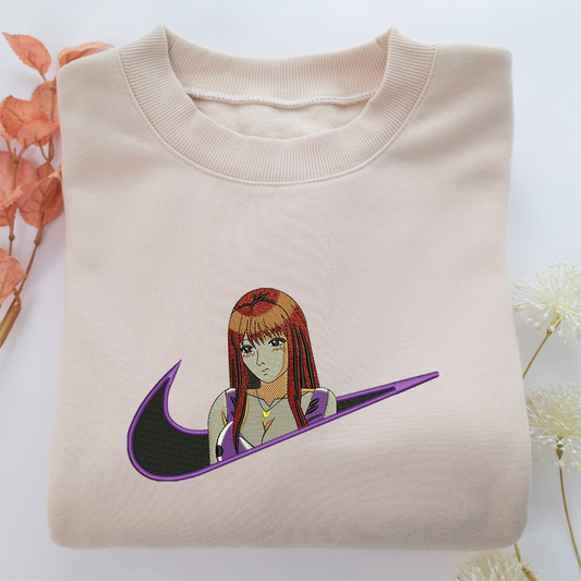 Tomoko Nomura Swoosh Nike Embroidered Sweatshirt, Nike Movie Inspired, Valentine's Day Gifts Idea For Him Her