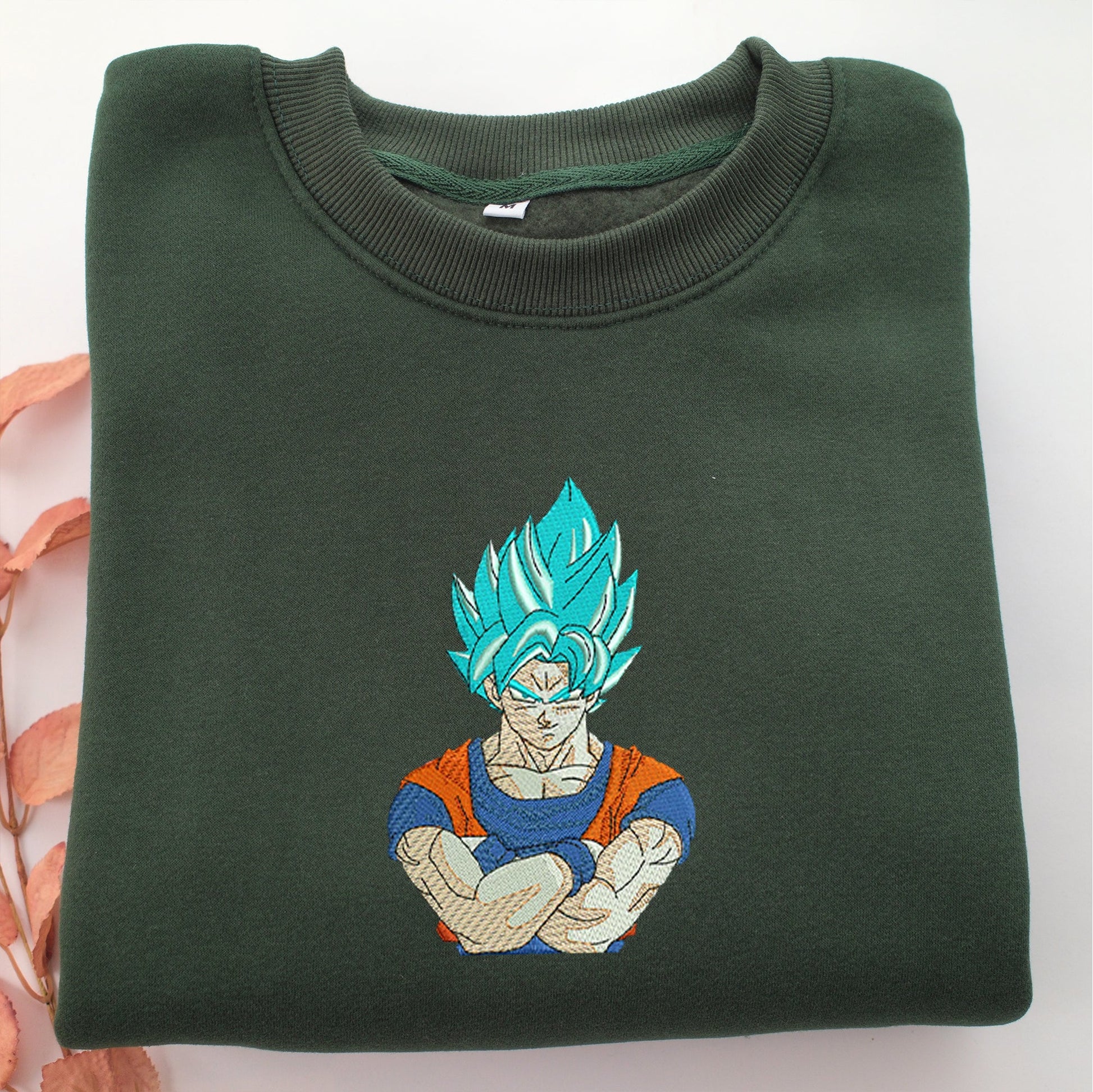 Super Saiyan Goku v2 Nike Embroidered Sweatshirt, Nike Movie Inspired, Valentine's Day Gifts Idea For Him Her