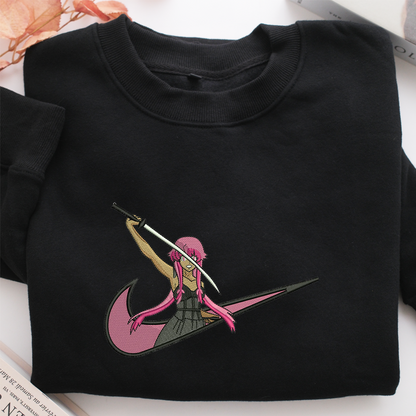 Yuno Gasai Swoosh Nike Embroidered Sweatshirt, Nike Movie Inspired, Valentine's Day Gifts Idea For Him Her