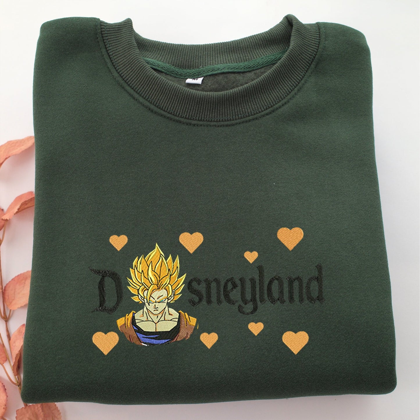 Super Saiyan Goku v3 Disneyland Embroidery, Disneyland Embroidered Sweatshirt, Movie Disney Inspired, Valentine's Day Gifts Idea For Him Her