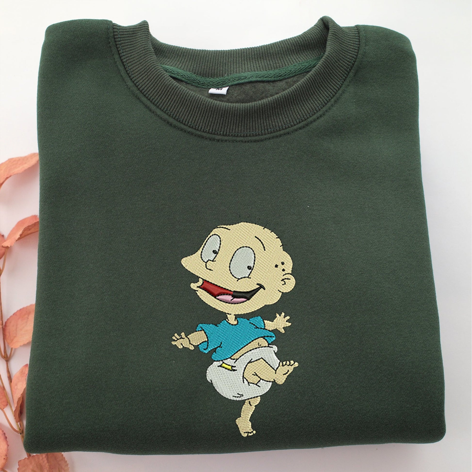 Tommy Pickles Embroidery, Disneyland Embroidered Sweatshirt, Movie Disney Inspired, Valentine's Day Gifts Idea For Him Her