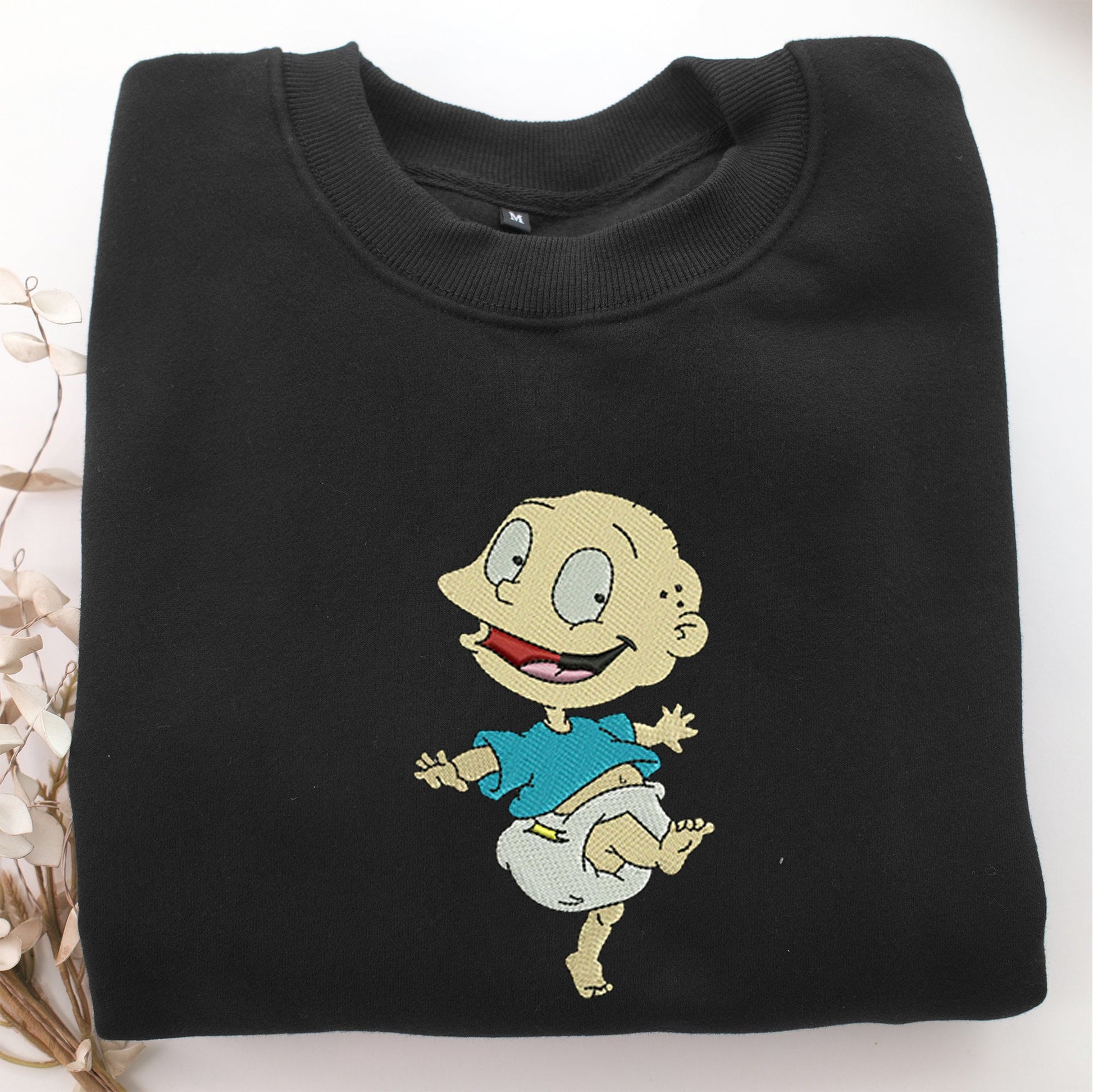 Tommy Pickles Embroidery, Disneyland Embroidered Sweatshirt, Movie Disney Inspired, Valentine's Day Gifts Idea For Him Her