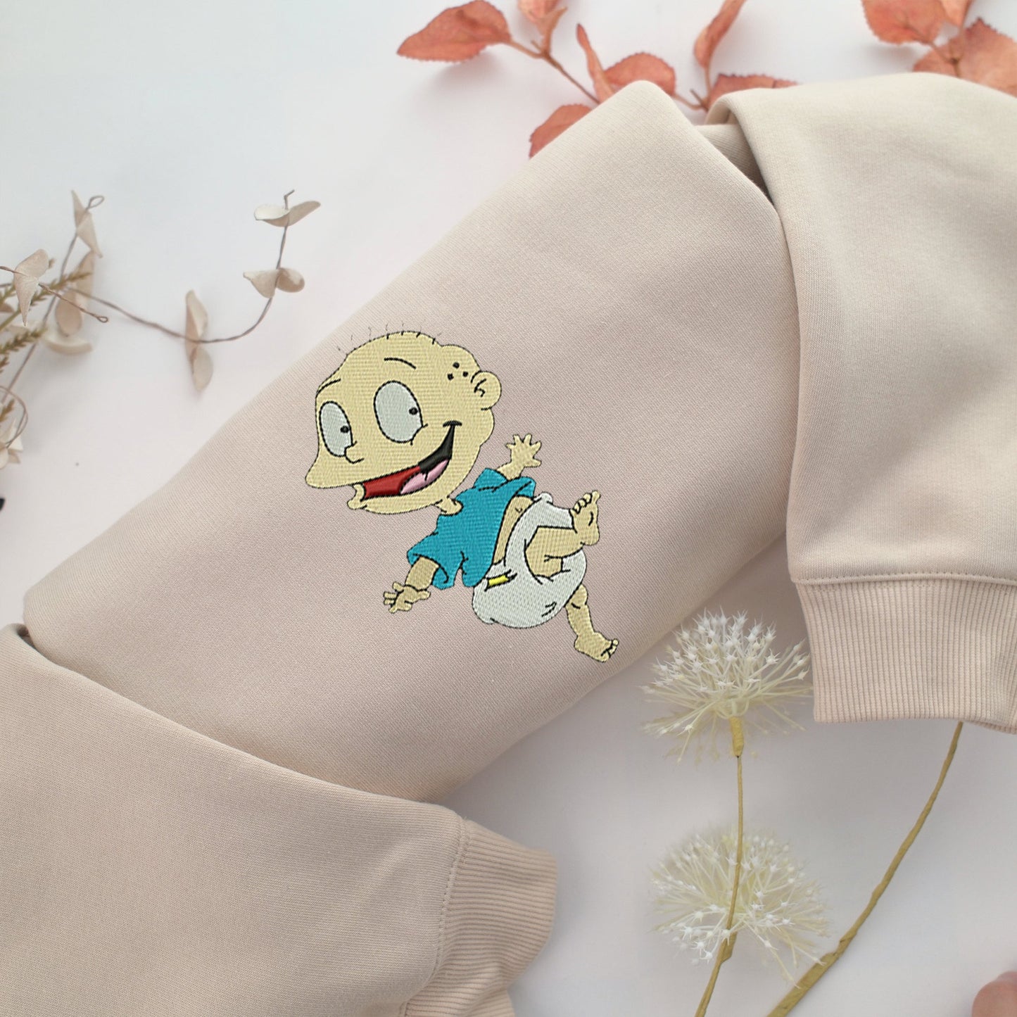 Tommy Pickles Embroidery, Disneyland Embroidered Sweatshirt, Movie Disney Inspired, Valentine's Day Gifts Idea For Him Her