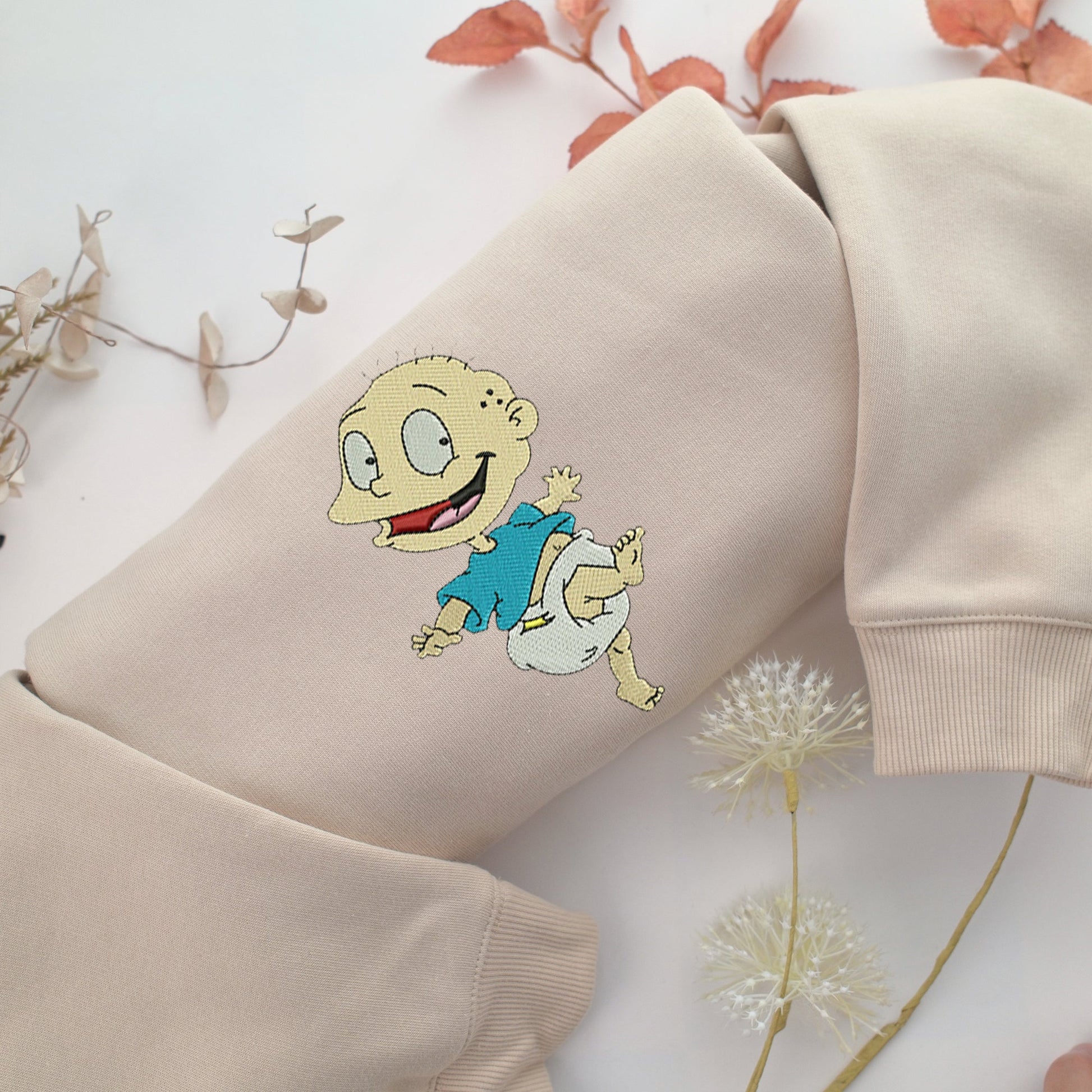 Tommy Pickles Embroidery, Disneyland Embroidered Sweatshirt, Movie Disney Inspired, Valentine's Day Gifts Idea For Him Her