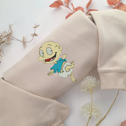 Tommy Pickles Embroidery, Disneyland Embroidered Sweatshirt, Movie Disney Inspired, Valentine's Day Gifts Idea For Him Her