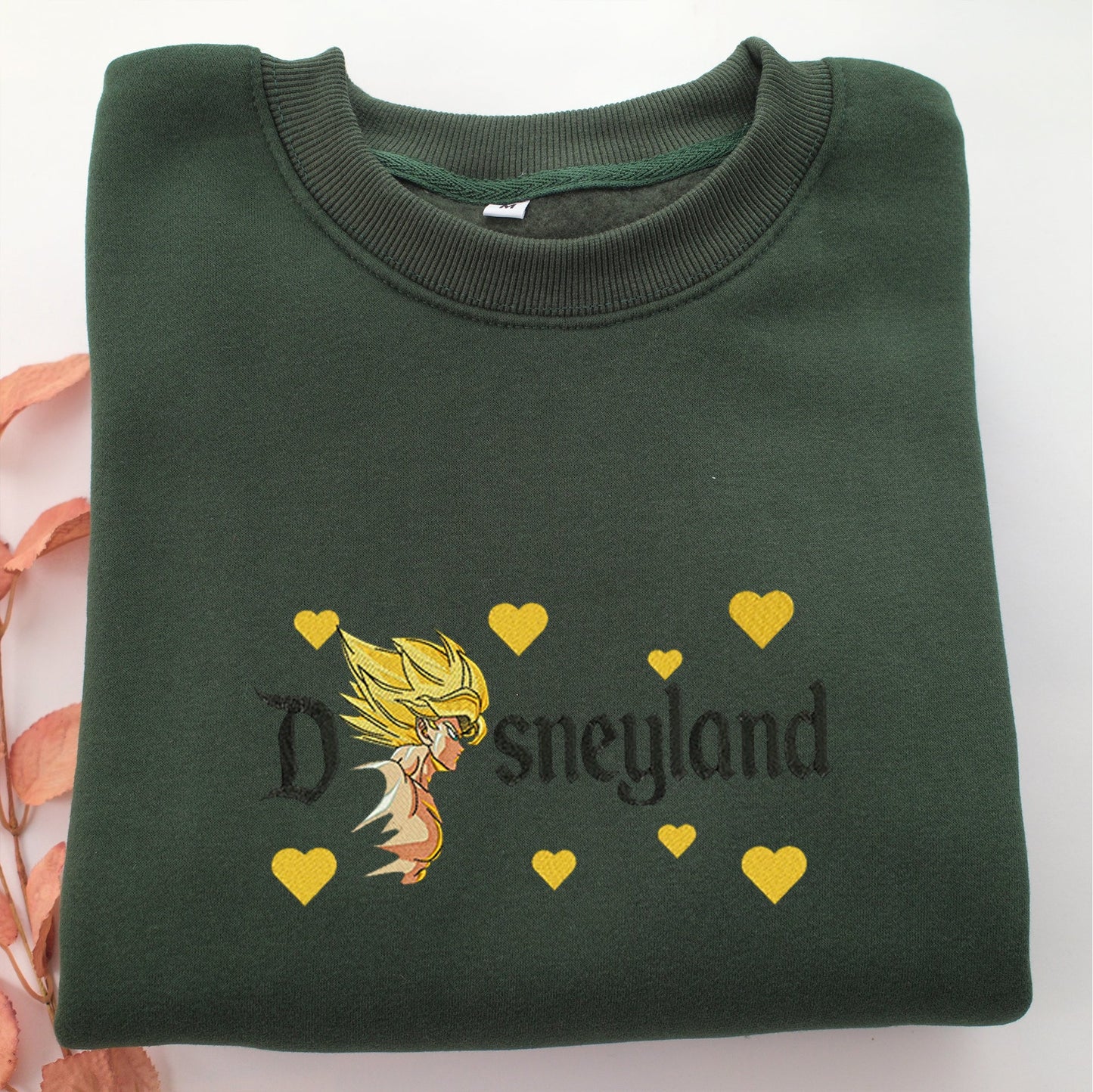 Super Saiyan Goku v4 Disneyland Embroidery, Disneyland Embroidered Sweatshirt, Movie Disney Inspired, Valentine's Day Gifts Idea For Him Her