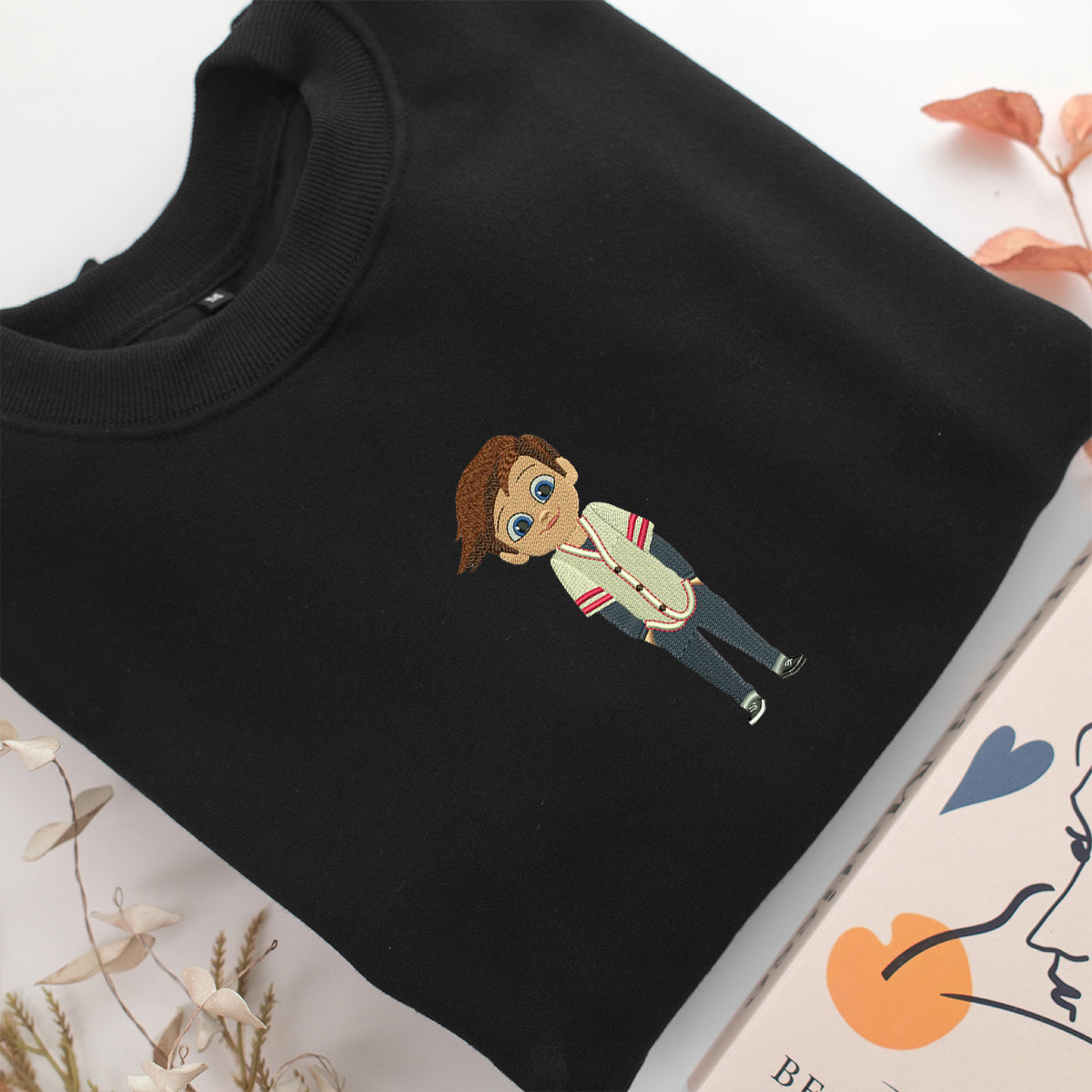 Tim Templeton Embroidery, Disneyland Embroidered Sweatshirt, Movie Disney Inspired, Valentine's Day Gifts Idea For Him Her