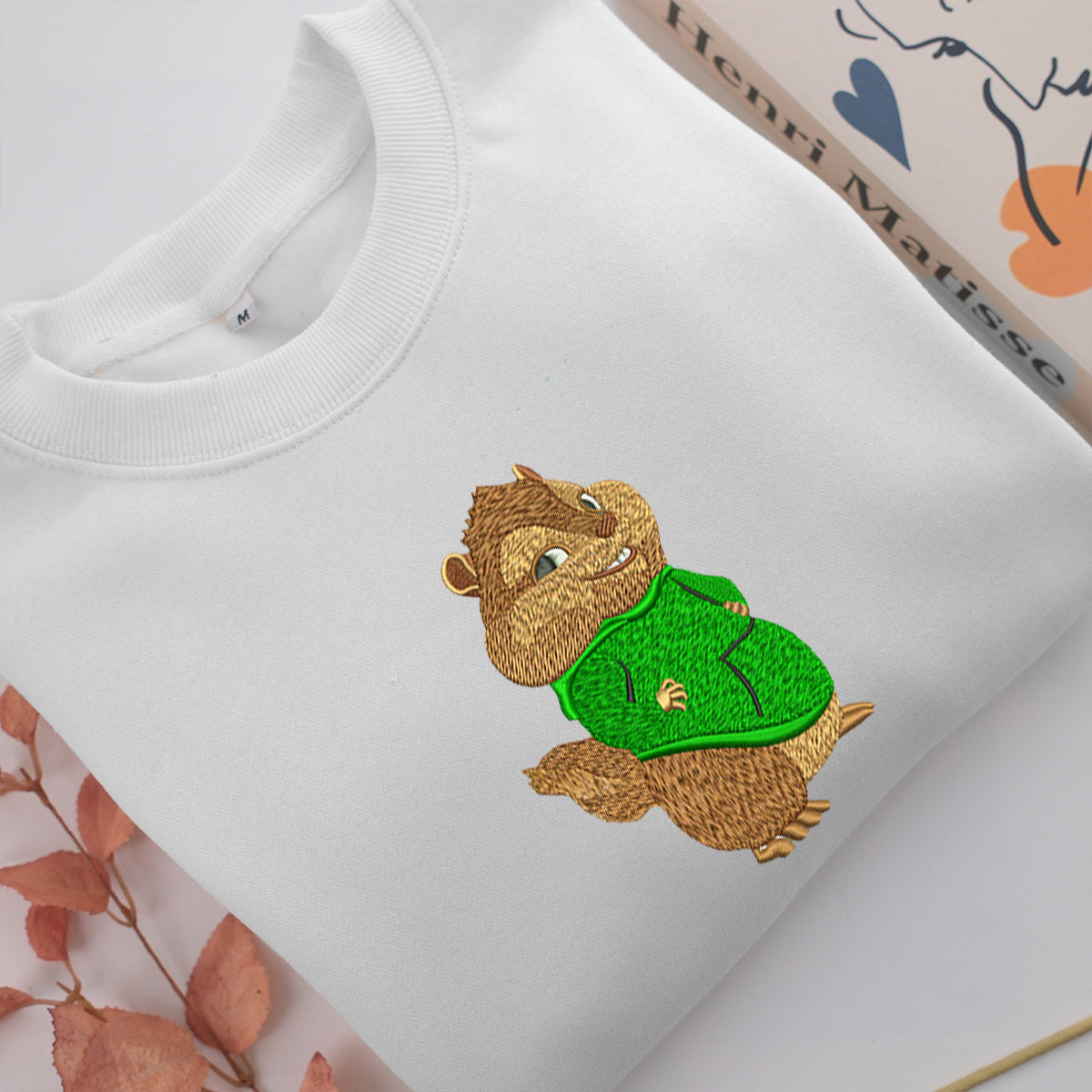 Theodore Seville Embroidery, Disneyland Embroidered Sweatshirt, Movie Disney Inspired, Valentine's Day Gifts Idea For Him Her