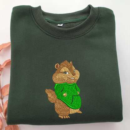 Theodore Seville Embroidery, Disneyland Embroidered Sweatshirt, Movie Disney Inspired, Valentine's Day Gifts Idea For Him Her