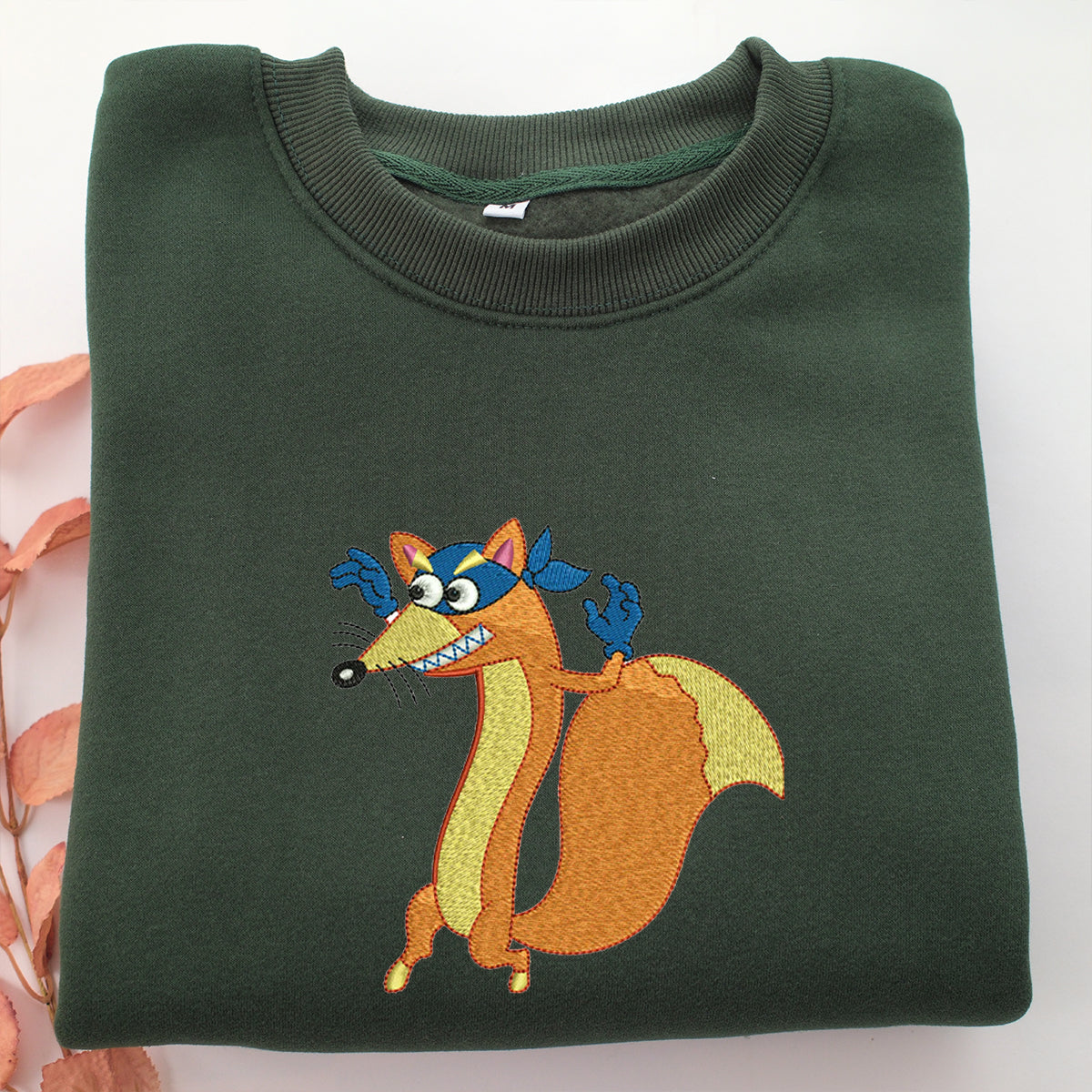 Swiper The Fox Embroidery, Disneyland Embroidered Sweatshirt, Movie Disney Inspired, Valentine's Day Gifts Idea For Him Her