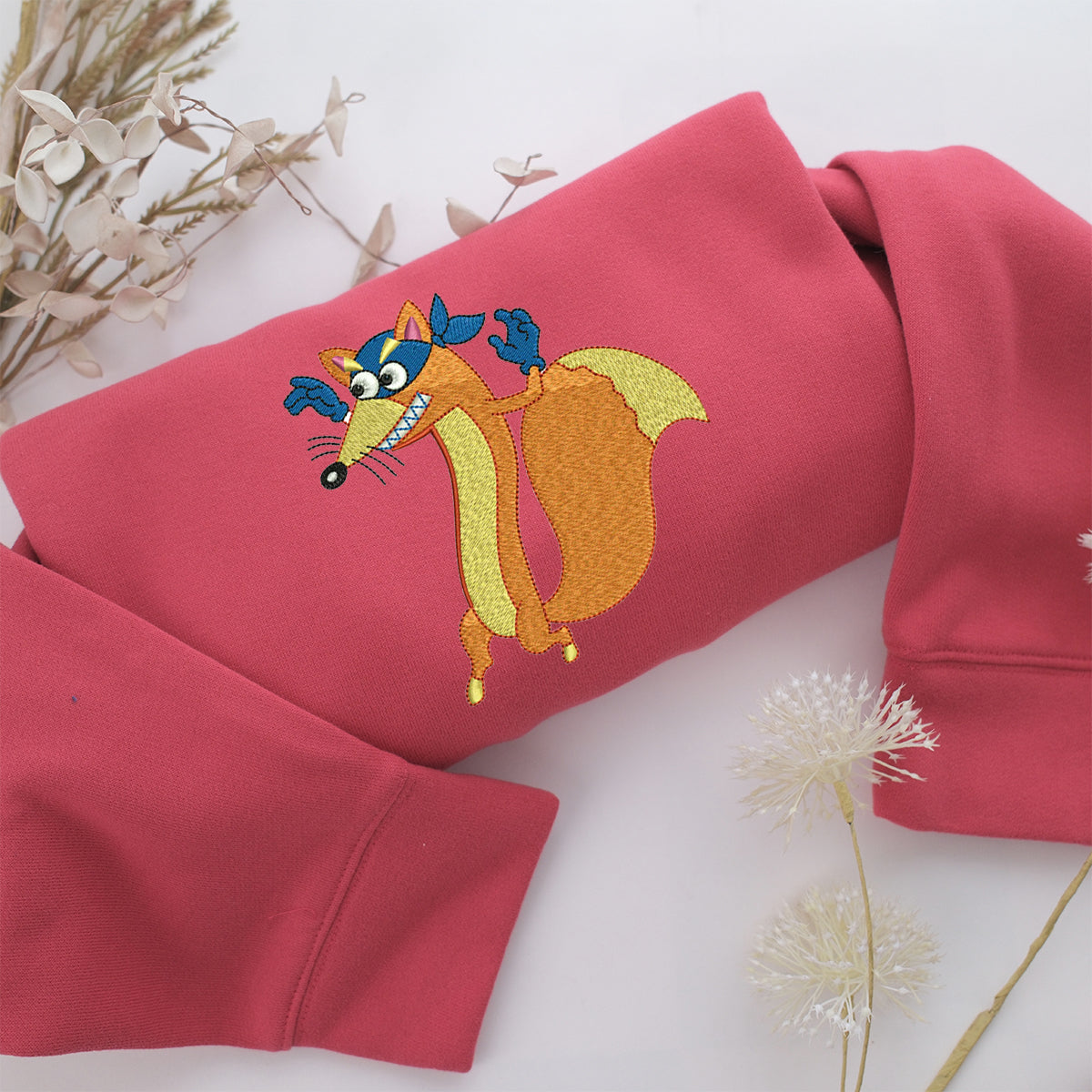 Swiper The Fox Embroidery, Disneyland Embroidered Sweatshirt, Movie Disney Inspired, Valentine's Day Gifts Idea For Him Her