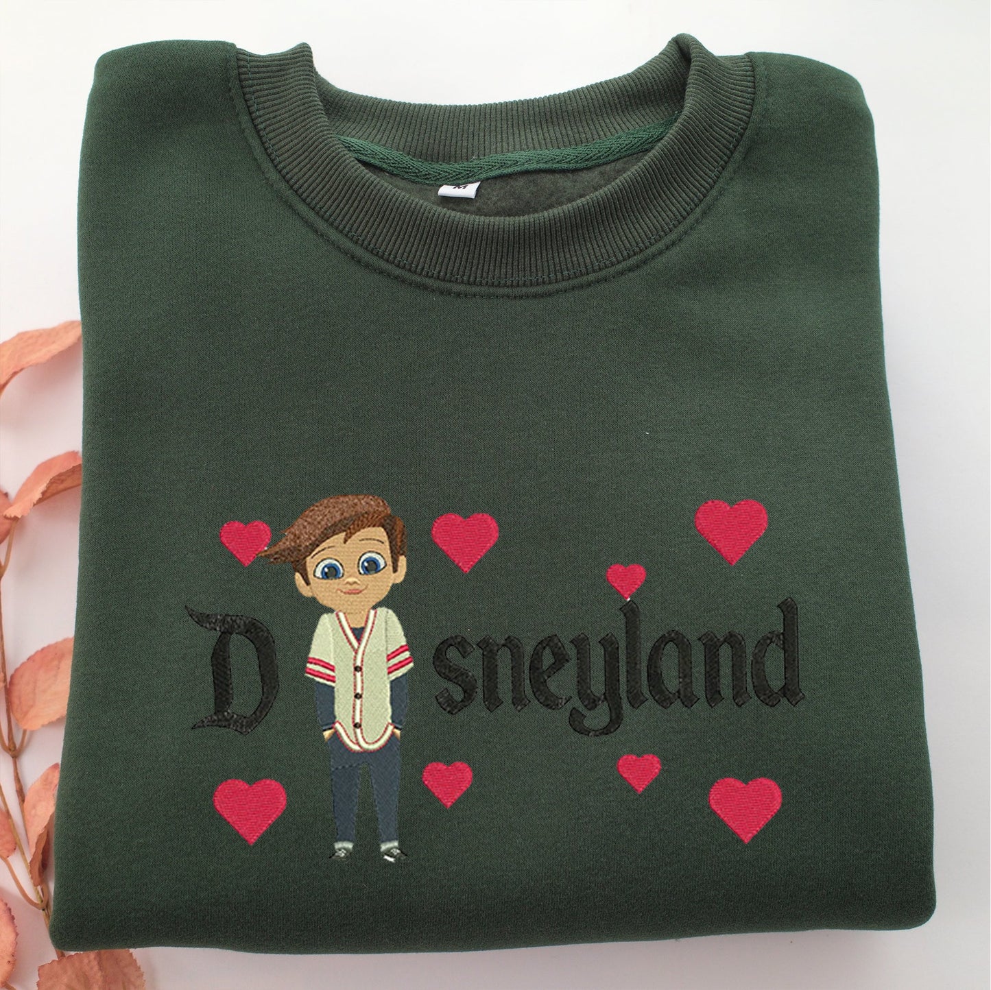 Tim Templeton Disneyland Embroidery, Disneyland Embroidered Sweatshirt, Movie Disney Inspired, Valentine's Day Gifts Idea For Him Her