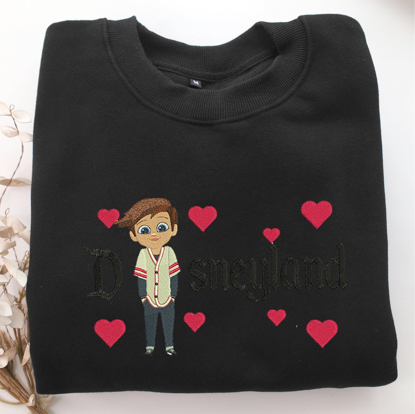 Tim Templeton Disneyland Embroidery, Disneyland Embroidered Sweatshirt, Movie Disney Inspired, Valentine's Day Gifts Idea For Him Her