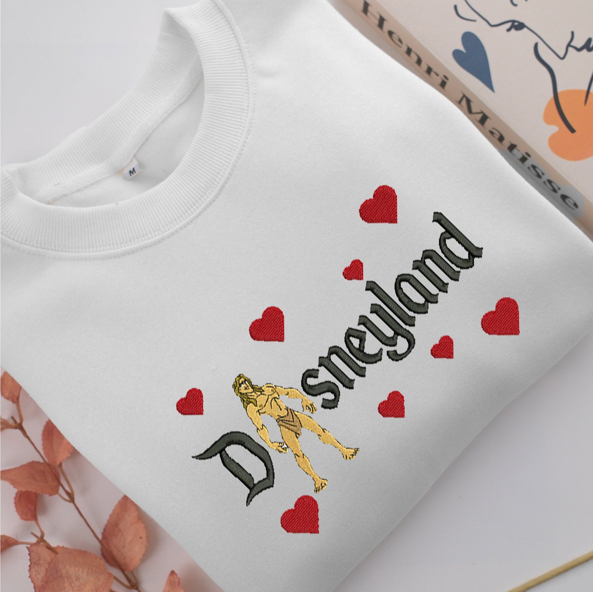 Tarzan Disneyland Embroidery, Disneyland Embroidered Sweatshirt, Movie Disney Inspired, Valentine's Day Gifts Idea For Him Her