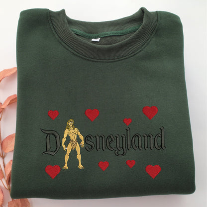Tarzan Disneyland Embroidery, Disneyland Embroidered Sweatshirt, Movie Disney Inspired, Valentine's Day Gifts Idea For Him Her