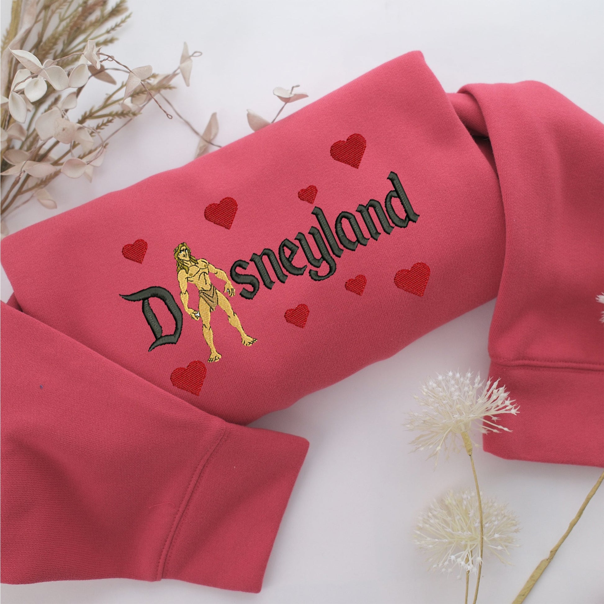 Tarzan Disneyland Embroidery, Disneyland Embroidered Sweatshirt, Movie Disney Inspired, Valentine's Day Gifts Idea For Him Her