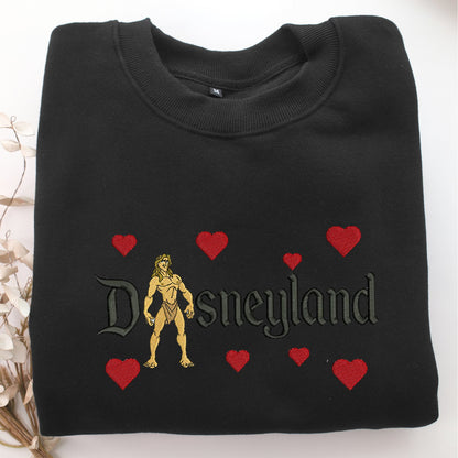Tarzan Disneyland Embroidery, Disneyland Embroidered Sweatshirt, Movie Disney Inspired, Valentine's Day Gifts Idea For Him Her
