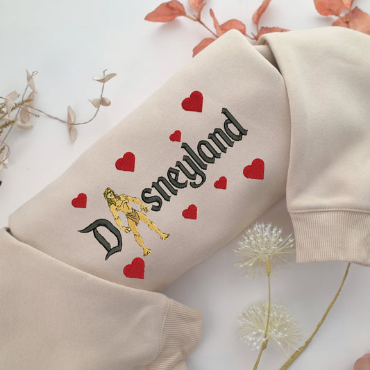 Tarzan Disneyland Embroidery, Disneyland Embroidered Sweatshirt, Movie Disney Inspired, Valentine's Day Gifts Idea For Him Her