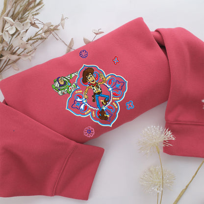 The Toy Story v2 Embroidery, Disneyland Embroidered Sweatshirt, Movie Disney Inspired, Valentine's Day Gifts Idea For Him Her