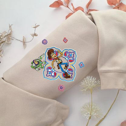 The Toy Story v2 Embroidery, Disneyland Embroidered Sweatshirt, Movie Disney Inspired, Valentine's Day Gifts Idea For Him Her