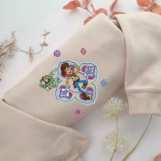 The Toy Story v2 Embroidery, Disneyland Embroidered Sweatshirt, Movie Disney Inspired, Valentine's Day Gifts Idea For Him Her