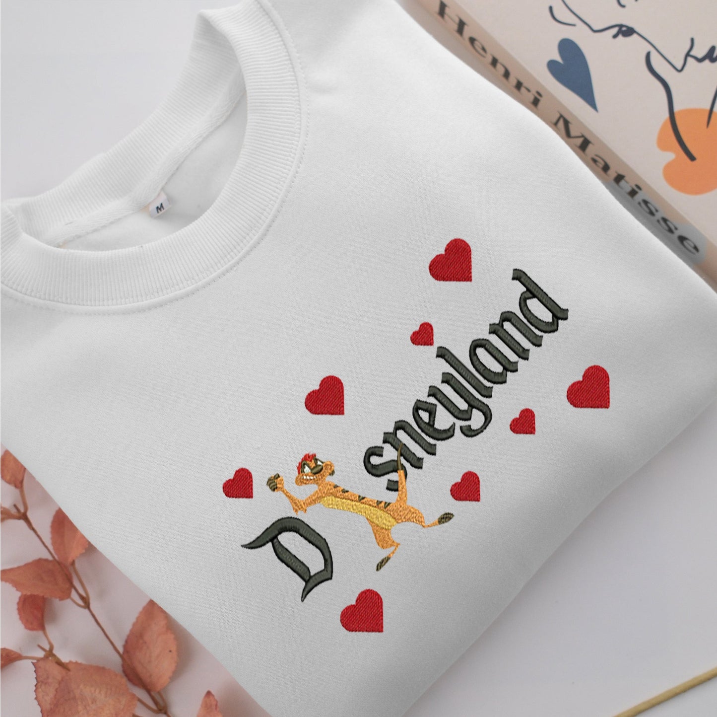 Timon Disneyland Embroidery, Disneyland Embroidered Sweatshirt, Movie Disney Inspired, Valentine's Day Gifts Idea For Him Her