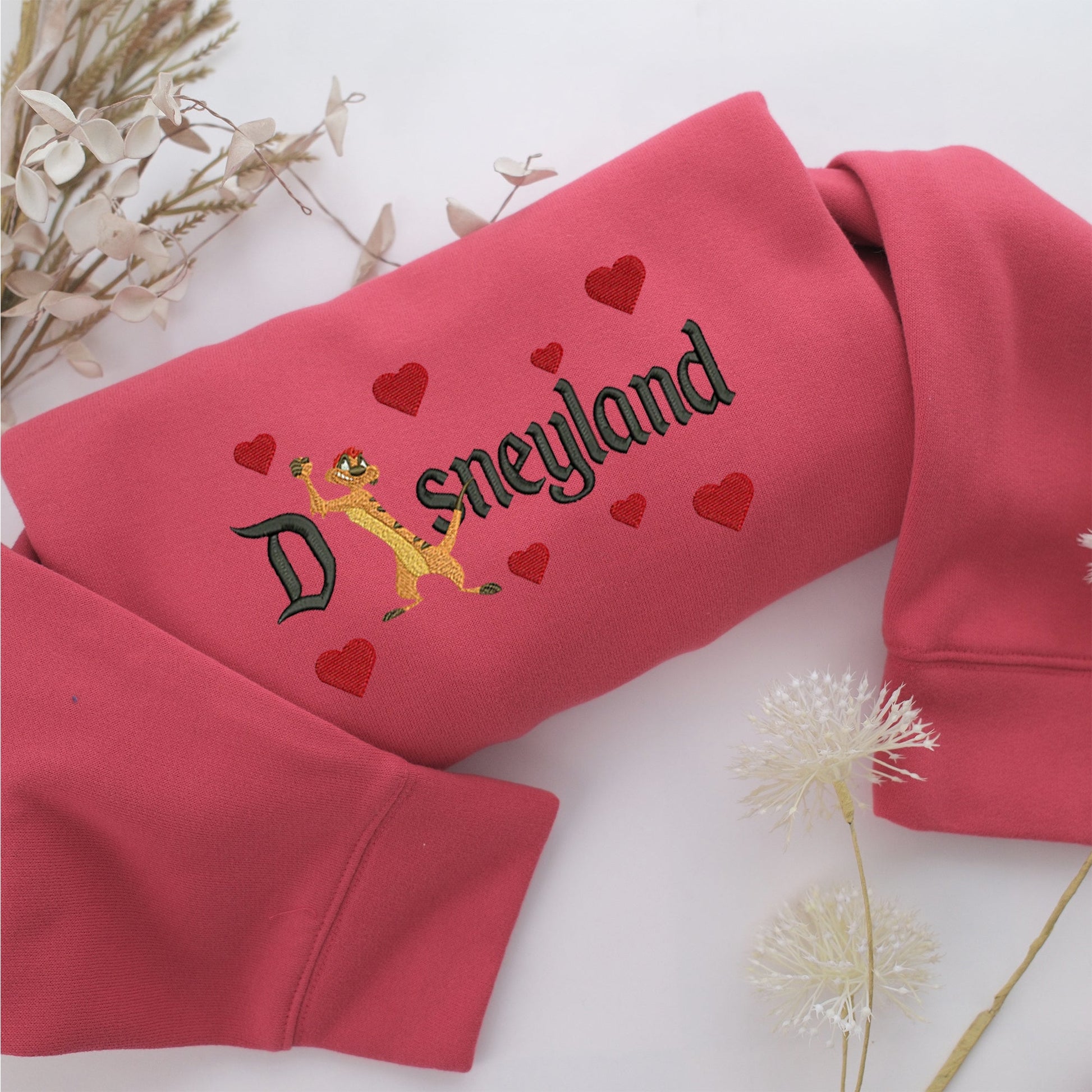 Timon Disneyland Embroidery, Disneyland Embroidered Sweatshirt, Movie Disney Inspired, Valentine's Day Gifts Idea For Him Her