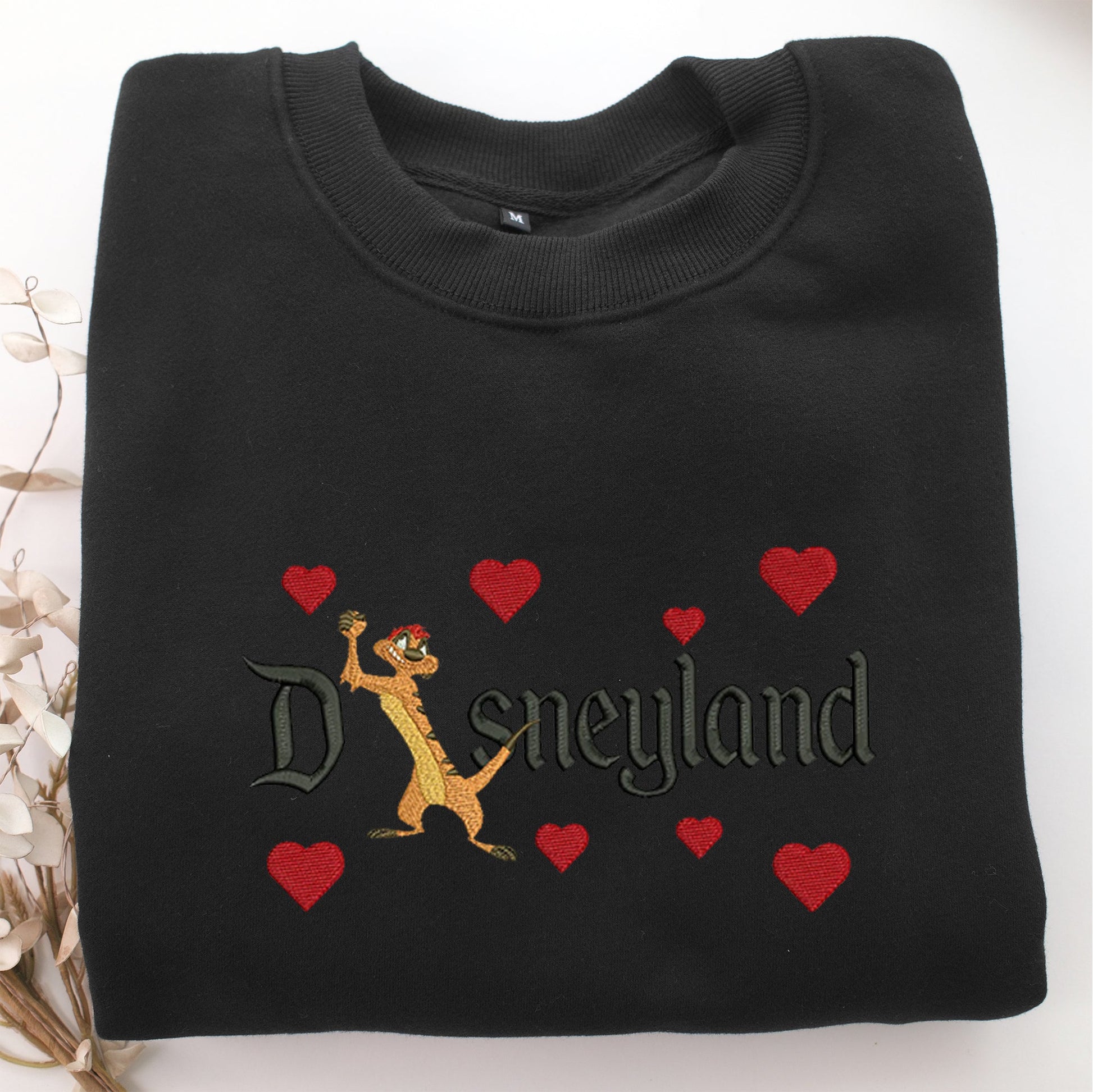 Timon Disneyland Embroidery, Disneyland Embroidered Sweatshirt, Movie Disney Inspired, Valentine's Day Gifts Idea For Him Her