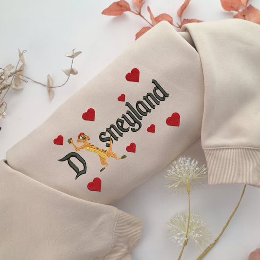 Timon Disneyland Embroidery, Disneyland Embroidered Sweatshirt, Movie Disney Inspired, Valentine's Day Gifts Idea For Him Her