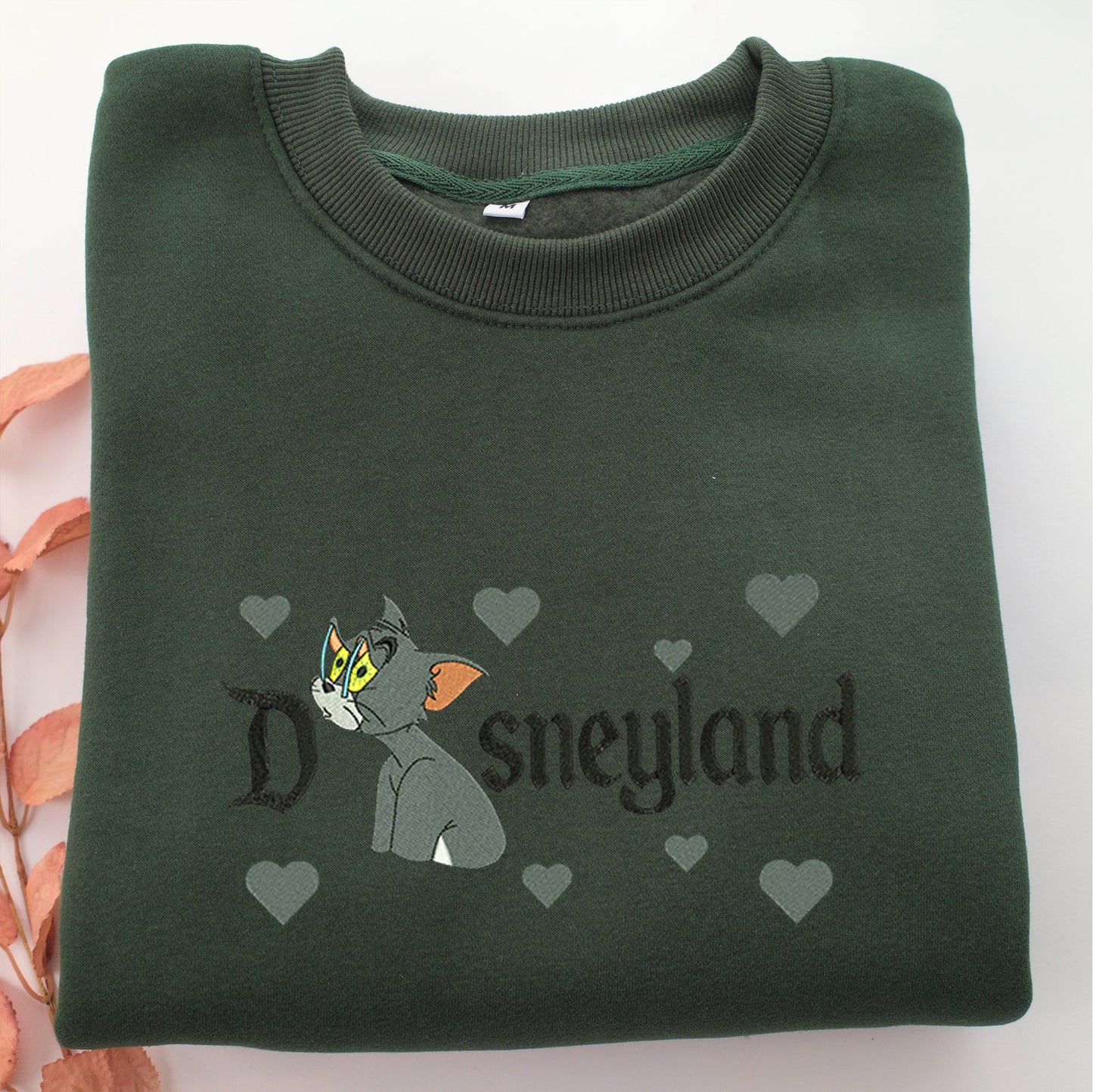 Tired Tom Disneyland Embroidery, Disneyland Embroidered Sweatshirt, Movie Disney Inspired, Valentine's Day Gifts Idea For Him Her