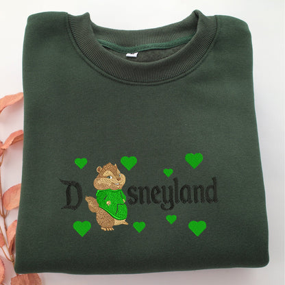 Theodore Seville Disneyland Embroidery, Disneyland Embroidered Sweatshirt, Movie Disney Inspired, Valentine's Day Gifts Idea For Him Her