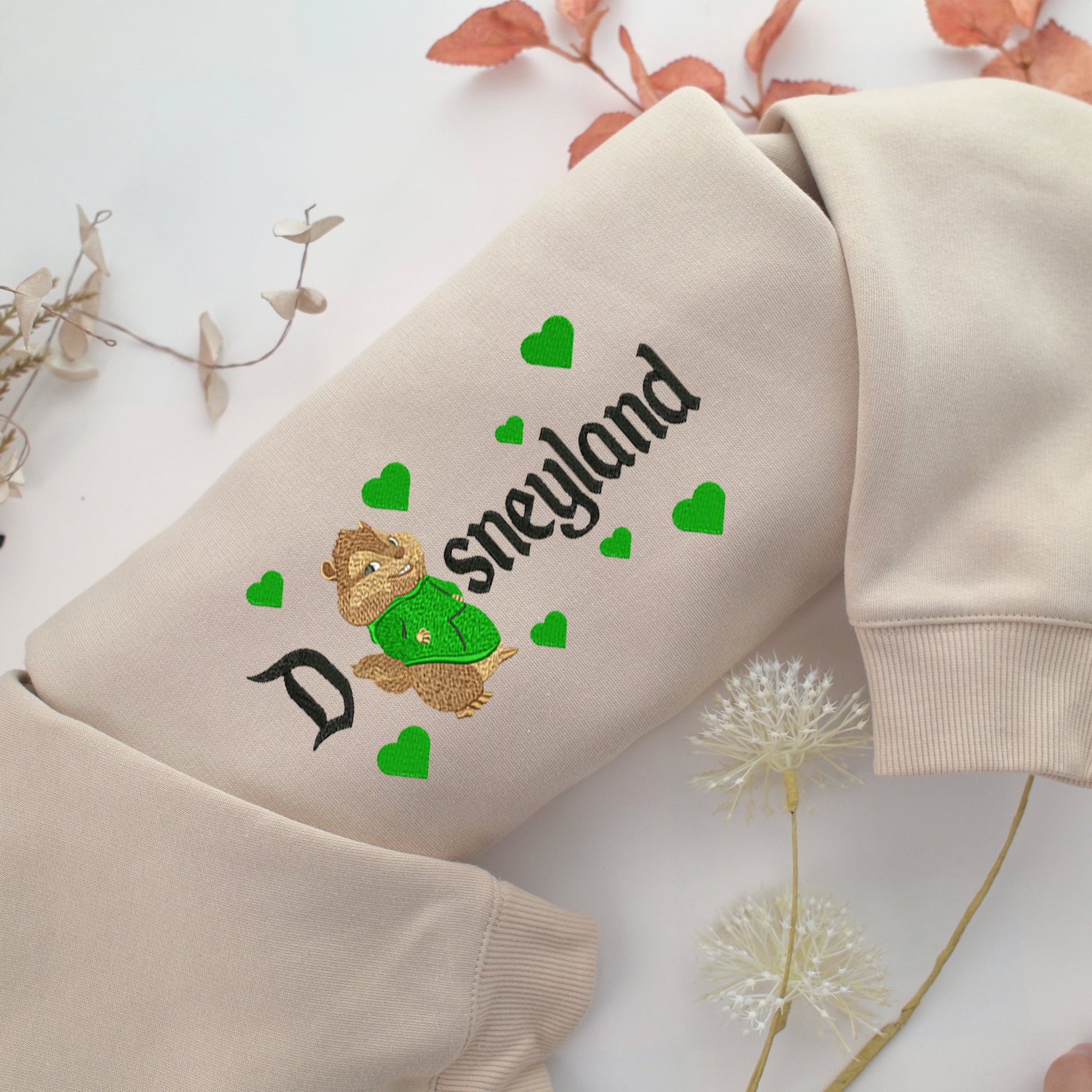 Theodore Seville Disneyland Embroidery, Disneyland Embroidered Sweatshirt, Movie Disney Inspired, Valentine's Day Gifts Idea For Him Her