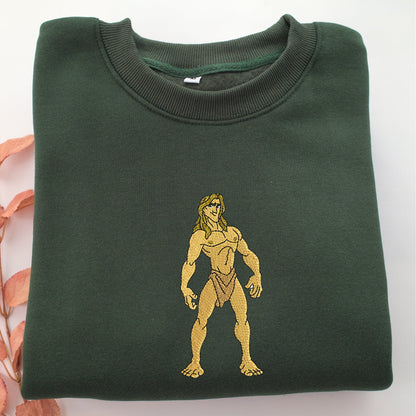 Tarzan Embroidery, Disneyland Embroidered Sweatshirt, Movie Disney Inspired, Valentine's Day Gifts Idea For Him Her