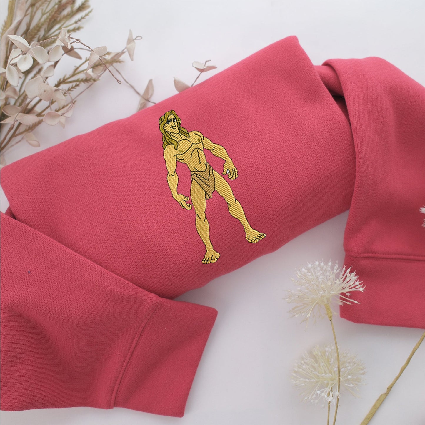 Tarzan Embroidery, Disneyland Embroidered Sweatshirt, Movie Disney Inspired, Valentine's Day Gifts Idea For Him Her