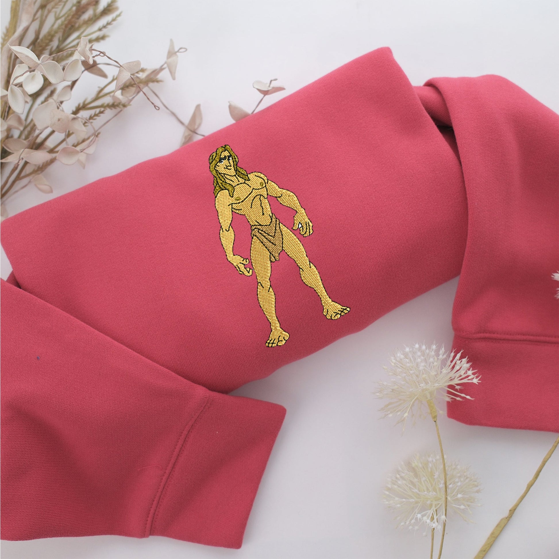 Tarzan Embroidery, Disneyland Embroidered Sweatshirt, Movie Disney Inspired, Valentine's Day Gifts Idea For Him Her
