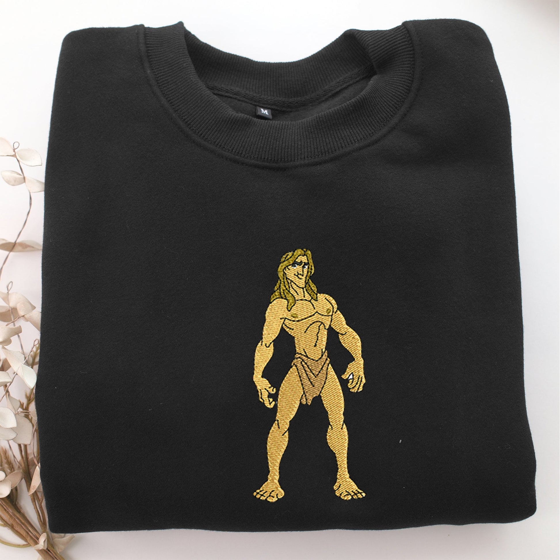 Tarzan Embroidery, Disneyland Embroidered Sweatshirt, Movie Disney Inspired, Valentine's Day Gifts Idea For Him Her