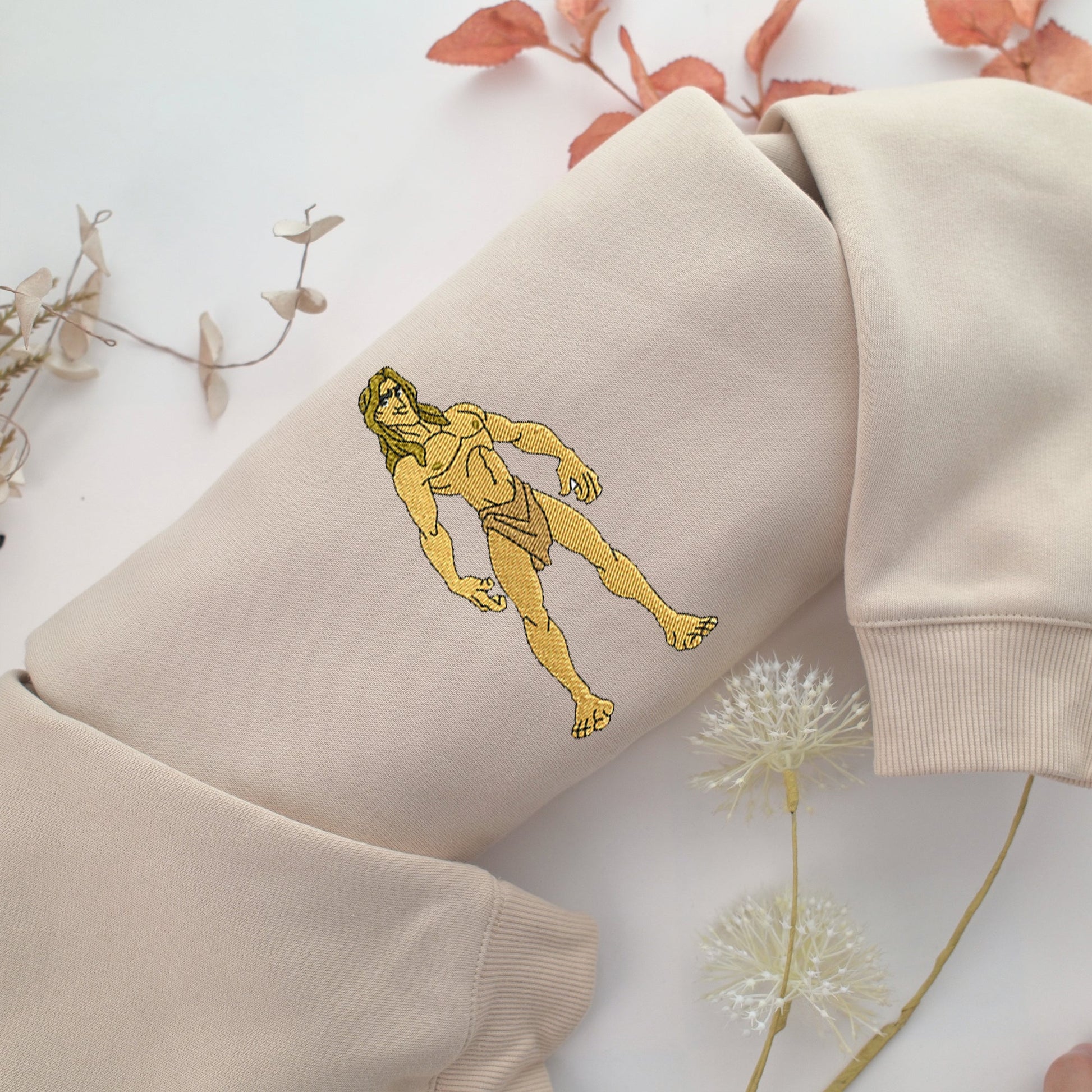 Tarzan Embroidery, Disneyland Embroidered Sweatshirt, Movie Disney Inspired, Valentine's Day Gifts Idea For Him Her