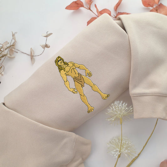 Tarzan Embroidery, Disneyland Embroidered Sweatshirt, Movie Disney Inspired, Valentine's Day Gifts Idea For Him Her