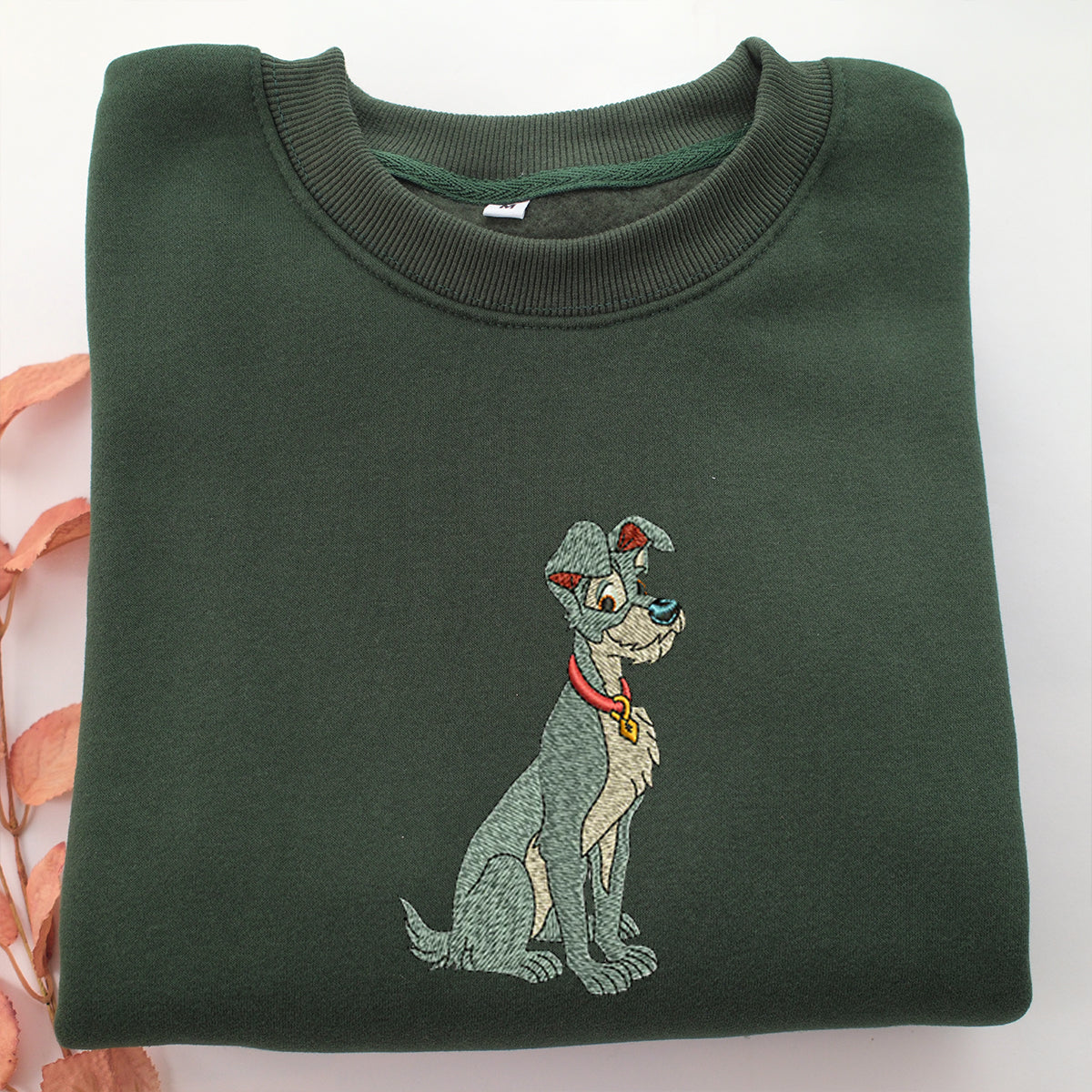 The Tramp Embroidery, Disneyland Embroidered Sweatshirt, Movie Disney Inspired, Valentine's Day Gifts Idea For Him Her Design File
