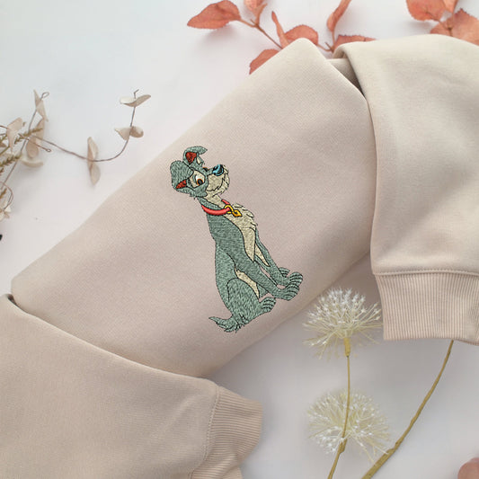 The Tramp Embroidery, Disneyland Embroidered Sweatshirt, Movie Disney Inspired, Valentine's Day Gifts Idea For Him Her Design File