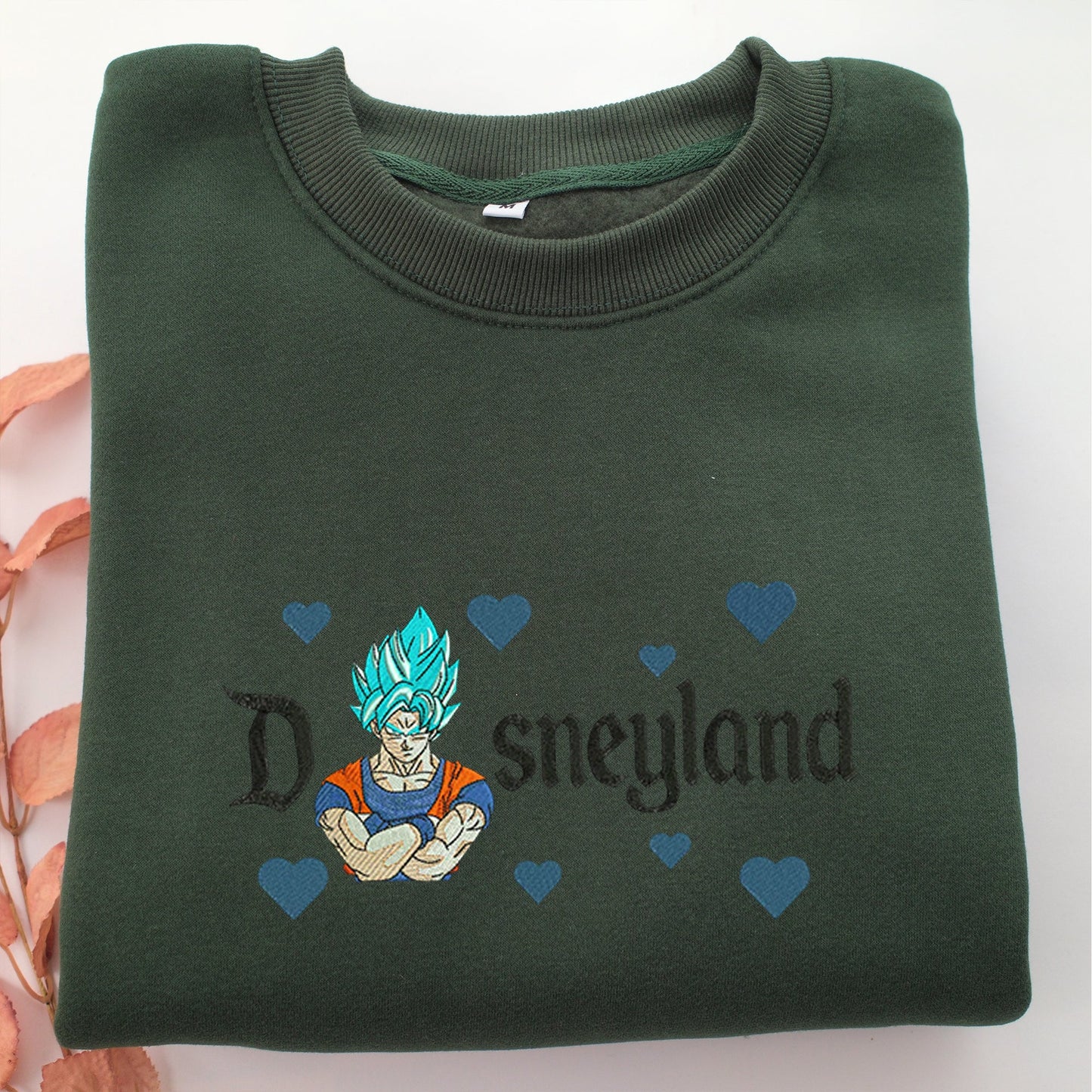 Super Saiyan Goku v2 Disneyland Embroidery, Disneyland Embroidered Sweatshirt, Movie Disney Inspired, Valentine's Day Gifts Idea For Him Her