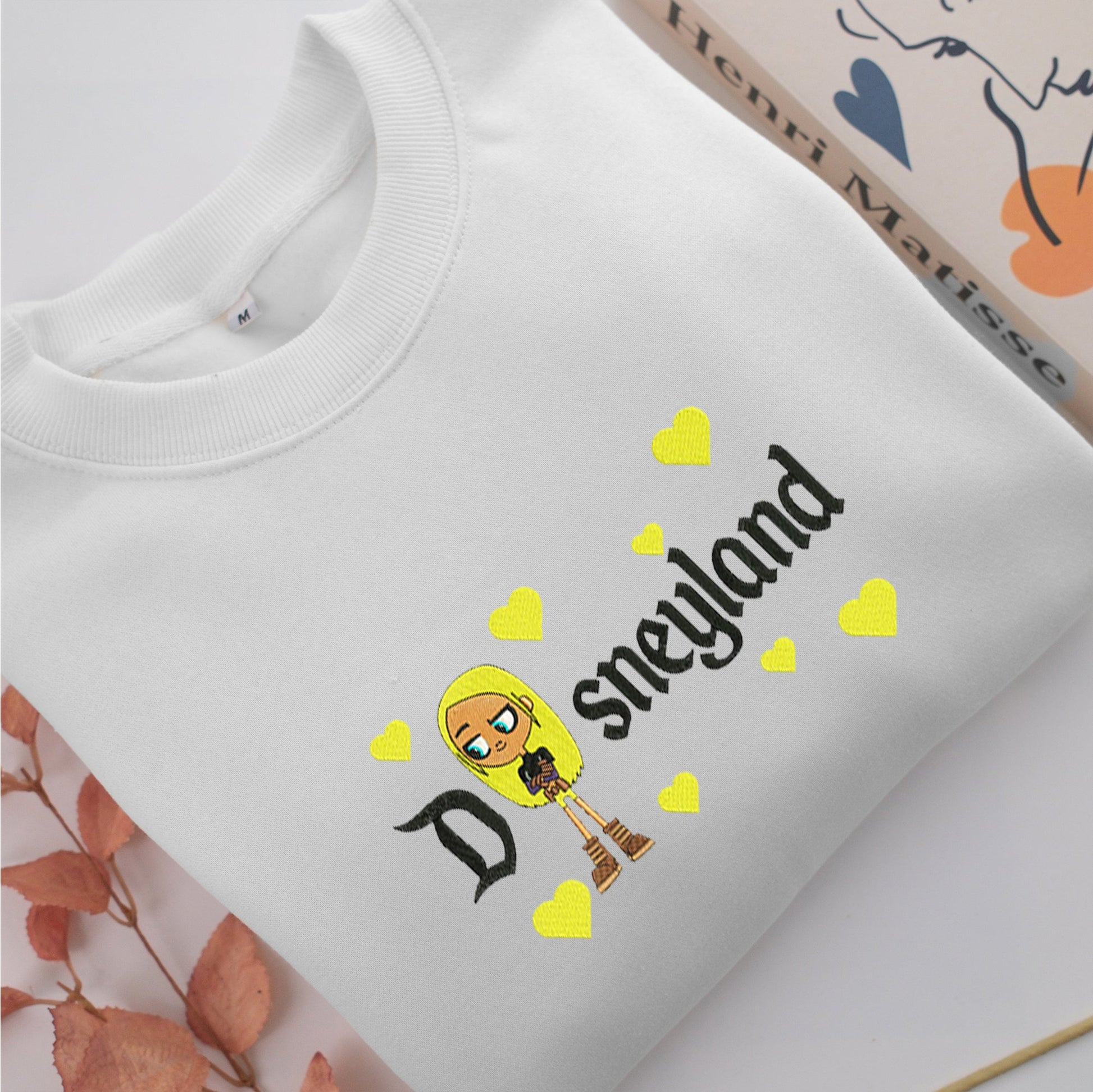 Terra Disneyland Embroidery, Disneyland Embroidered Sweatshirt, Movie Disney Inspired, Valentine's Day Gifts Idea For Him Her