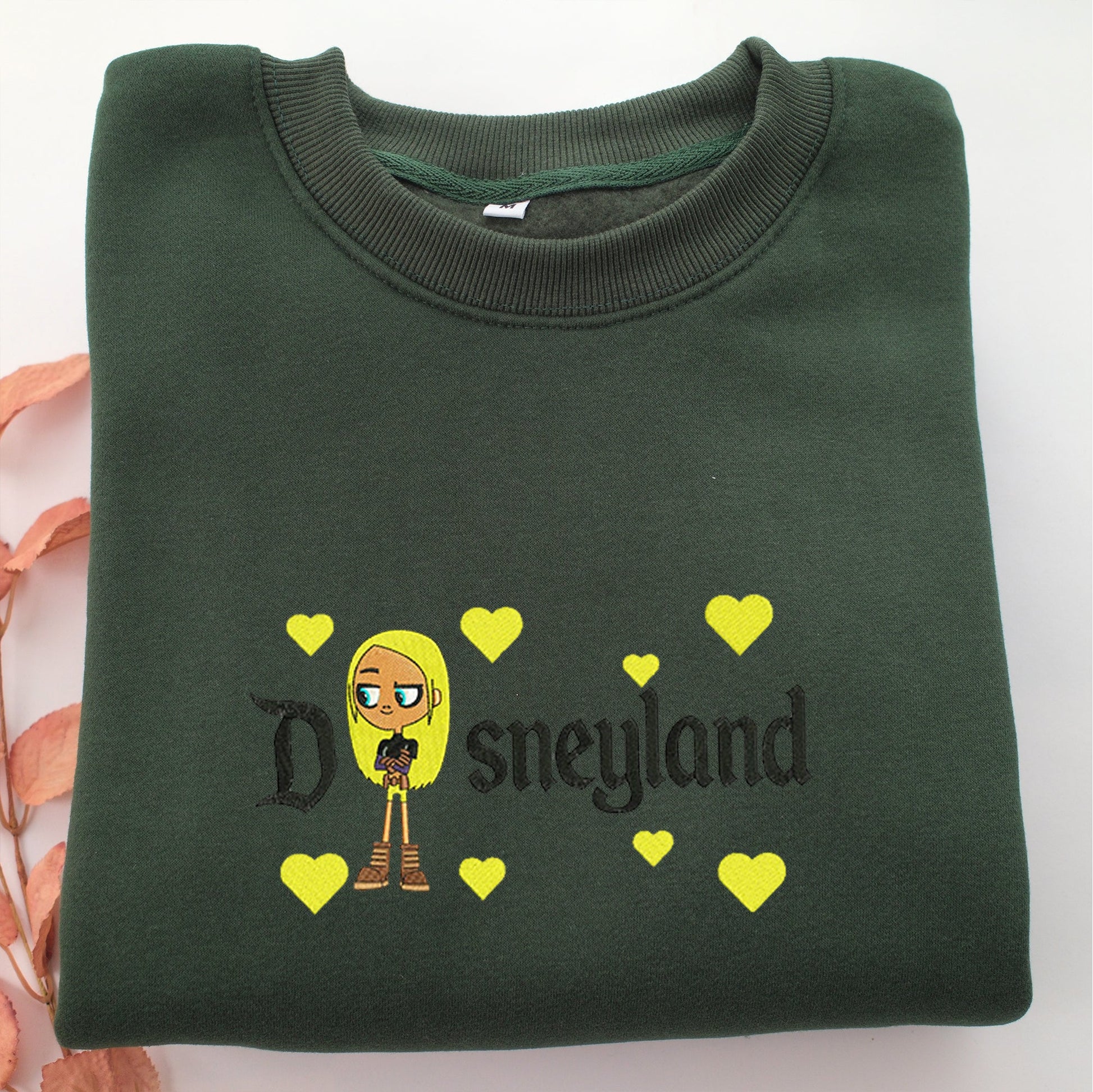 Terra Disneyland Embroidery, Disneyland Embroidered Sweatshirt, Movie Disney Inspired, Valentine's Day Gifts Idea For Him Her