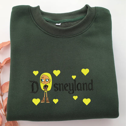 Terra Disneyland Embroidery, Disneyland Embroidered Sweatshirt, Movie Disney Inspired, Valentine's Day Gifts Idea For Him Her