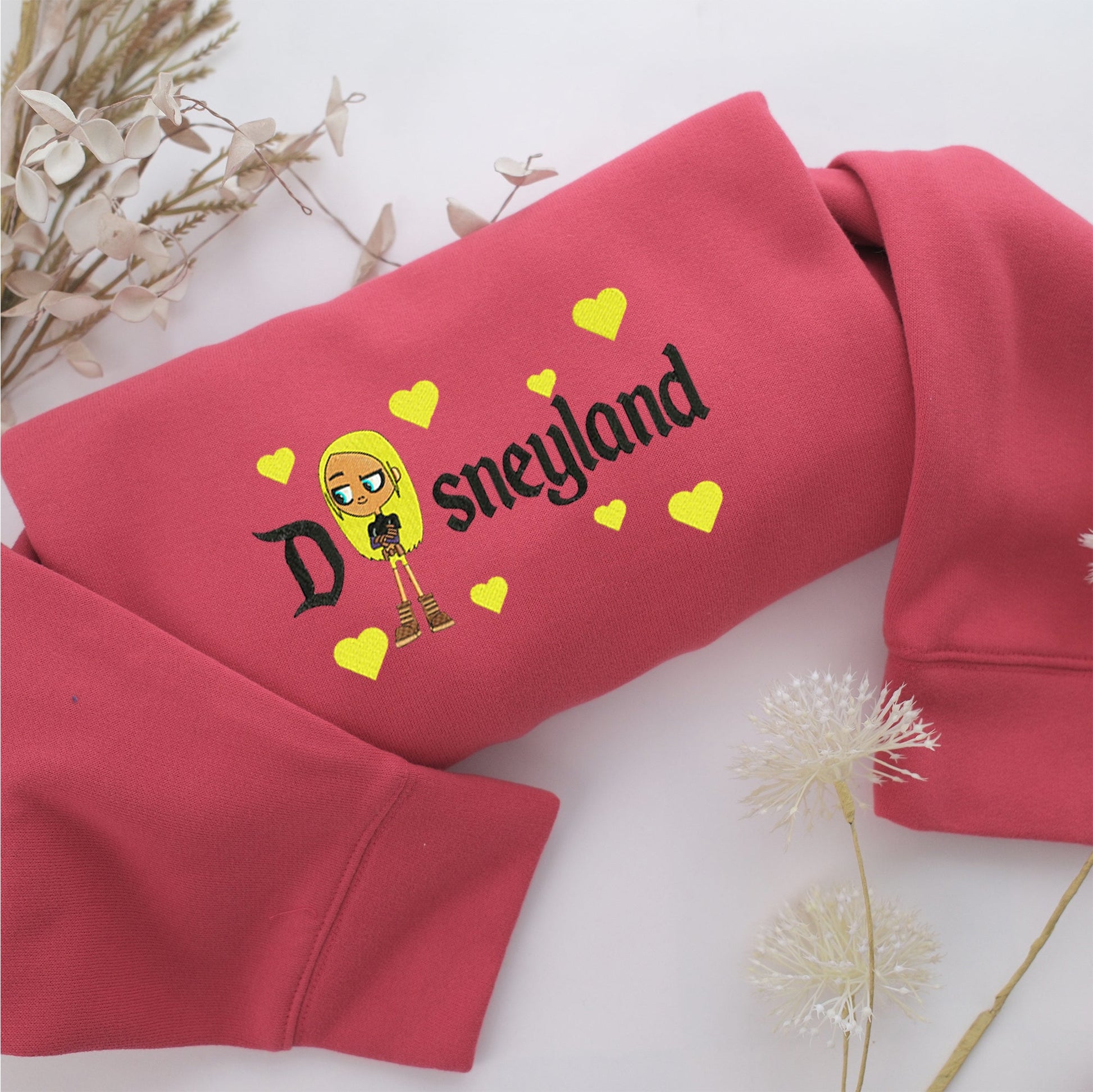Terra Disneyland Embroidery, Disneyland Embroidered Sweatshirt, Movie Disney Inspired, Valentine's Day Gifts Idea For Him Her