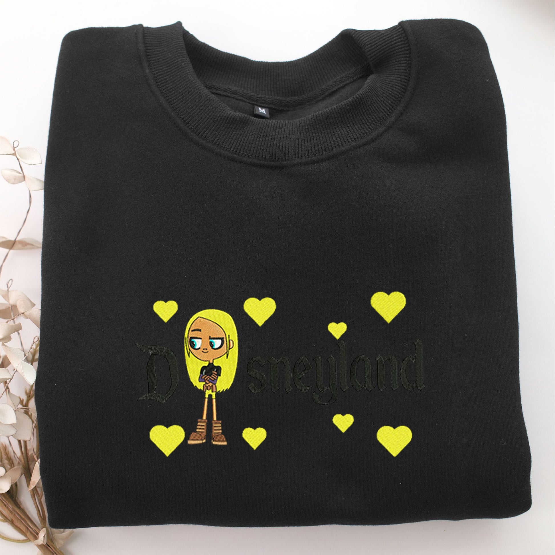 Terra Disneyland Embroidery, Disneyland Embroidered Sweatshirt, Movie Disney Inspired, Valentine's Day Gifts Idea For Him Her