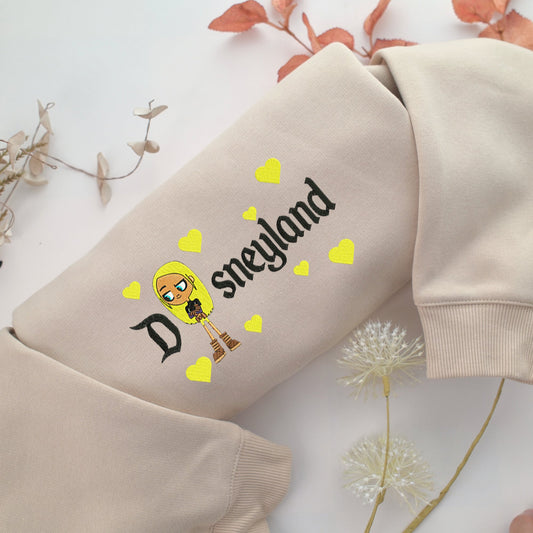 Terra Disneyland Embroidery, Disneyland Embroidered Sweatshirt, Movie Disney Inspired, Valentine's Day Gifts Idea For Him Her