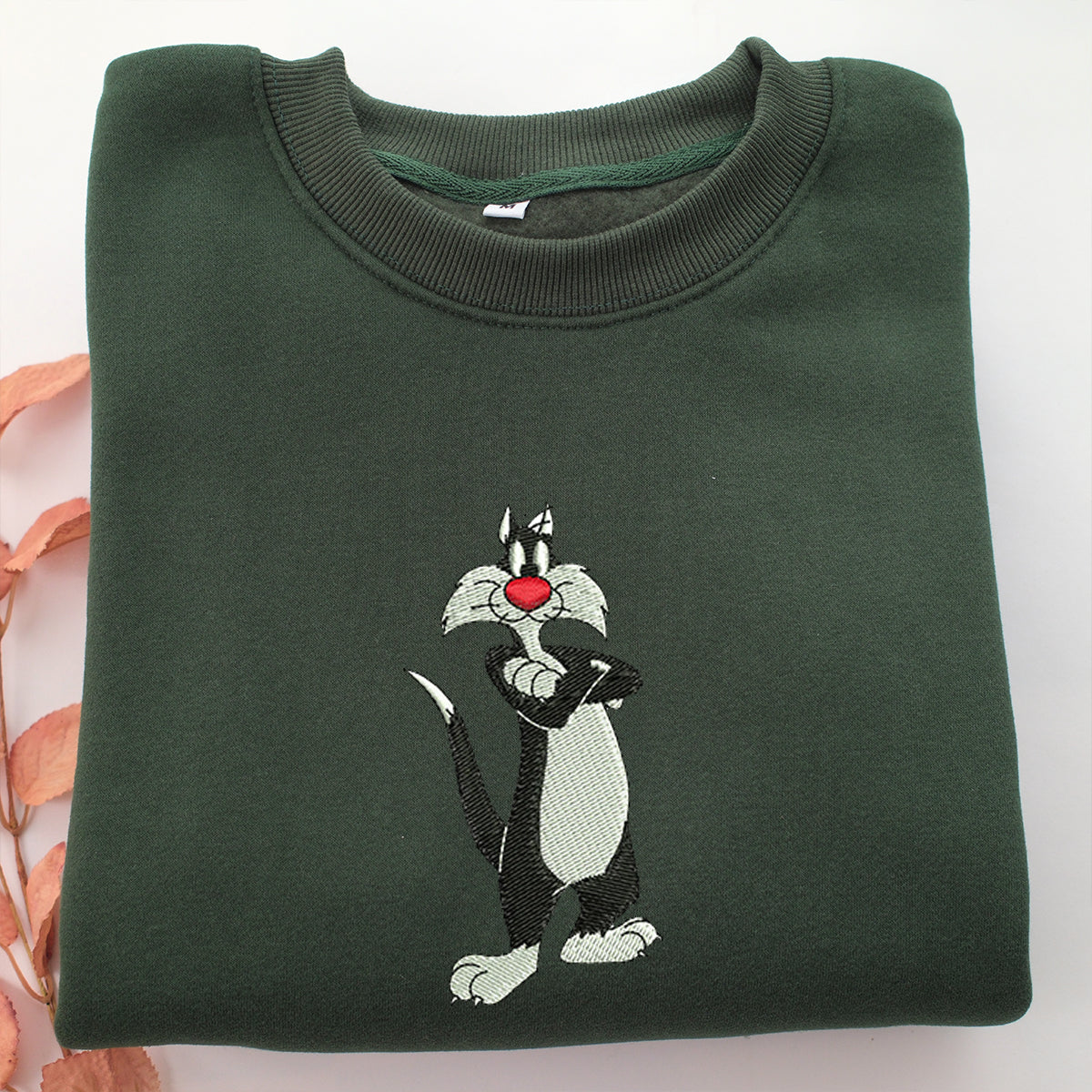 Sylvester Embroidery, Disneyland Embroidered Sweatshirt, Movie Disney Inspired, Valentine's Day Gifts Idea For Him Her