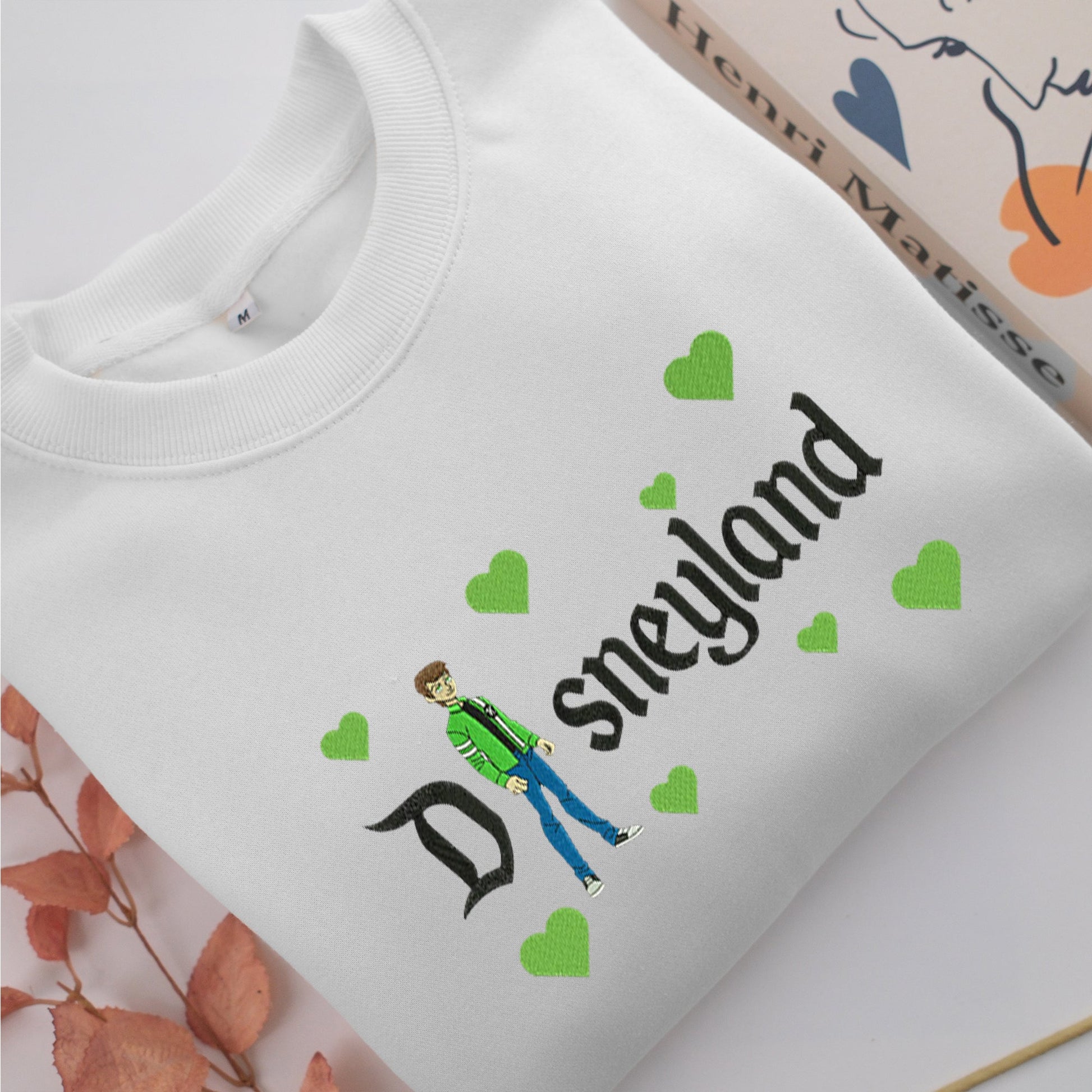 Ben 10 Alien Force Disneyland Embroidery, Disneyland Embroidered Sweatshirt, Movie Disney Inspired, Valentine's Day Gifts Idea For Him Her